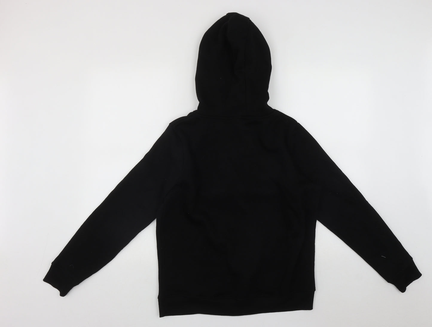 Primark Womens Black  Cotton Full Zip Hoodie Size S  Zip