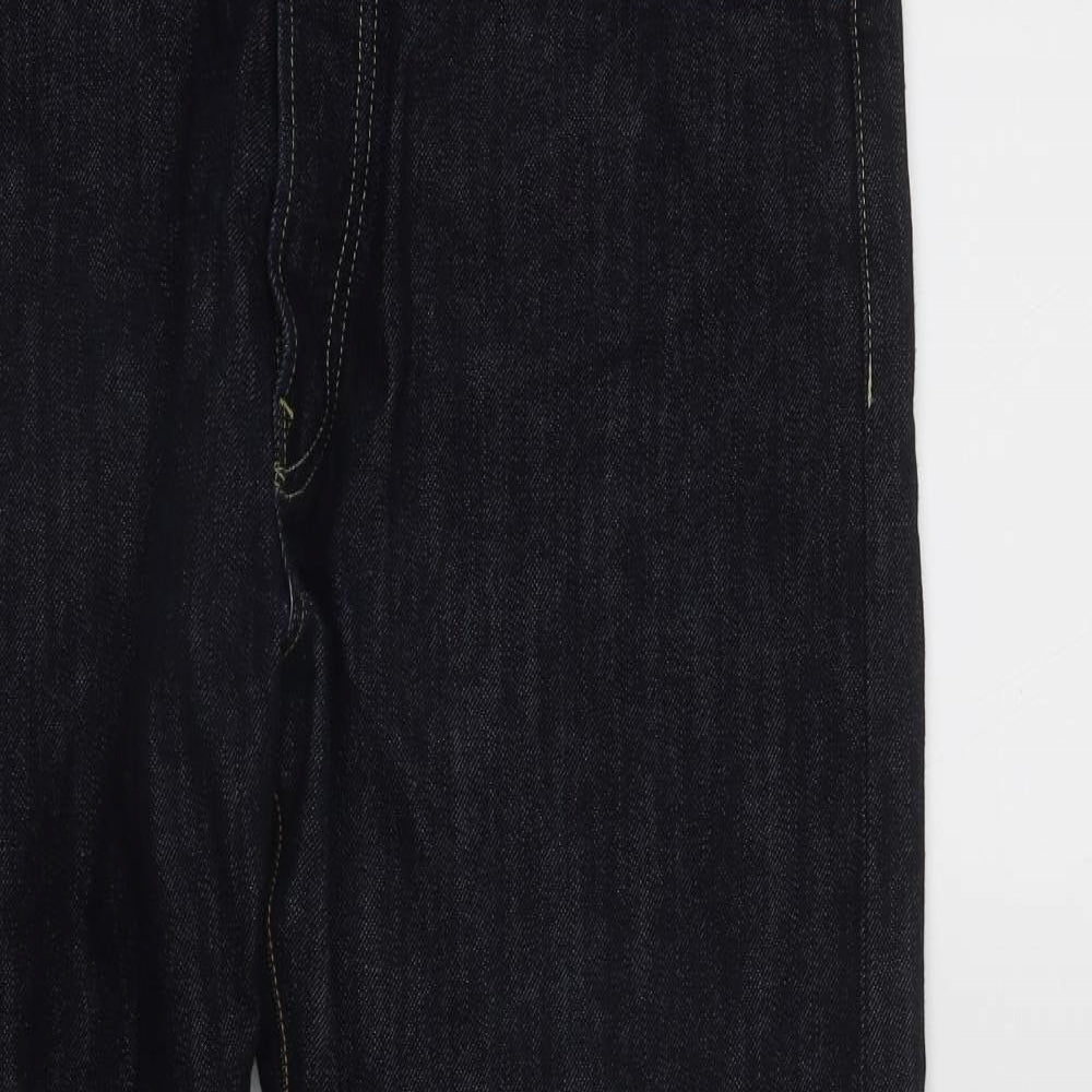 Levi's Mens Blue  Cotton Straight Jeans Size 38 in L30 in Regular Zip