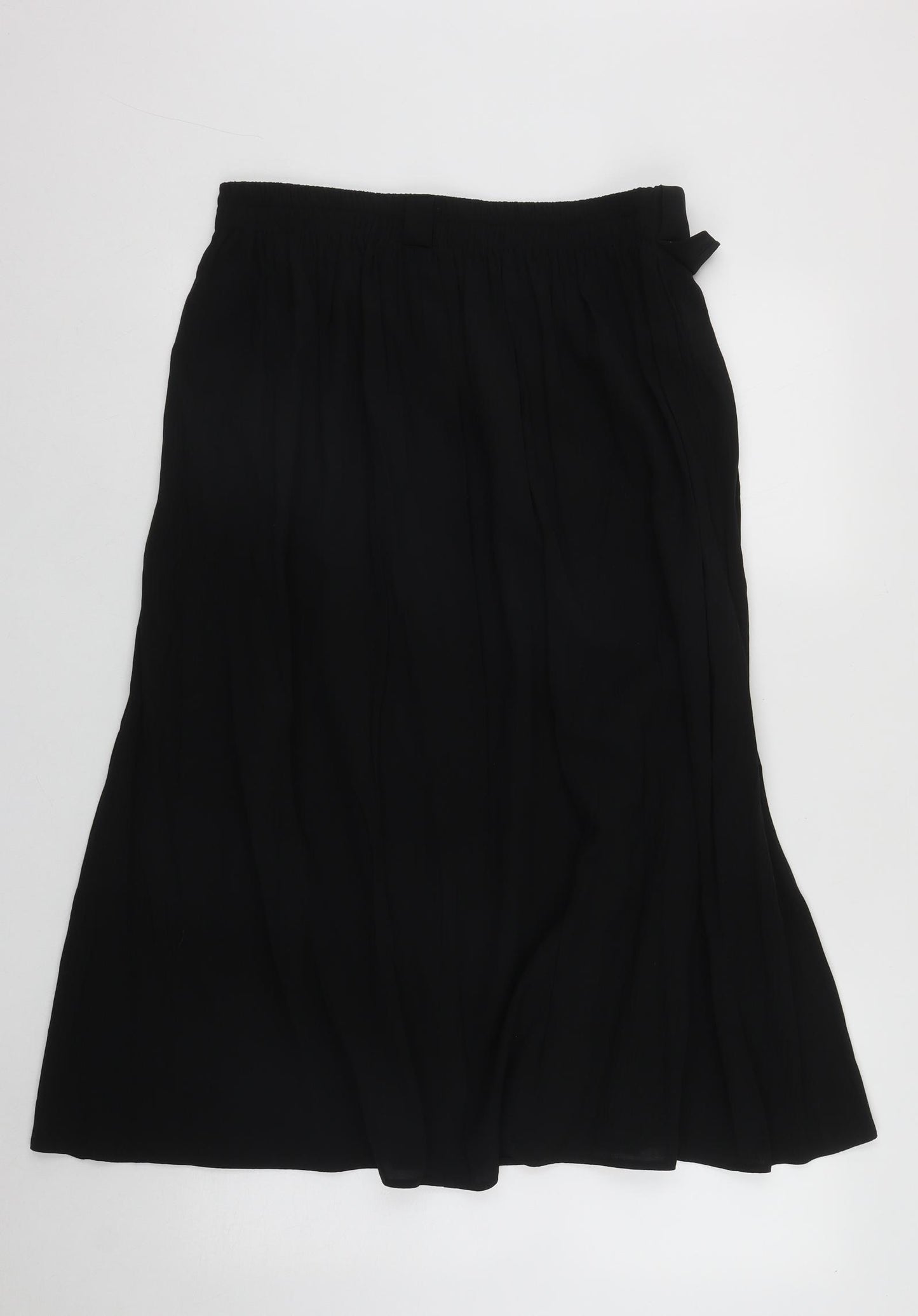 Jane Hamilton Womens Black  Viscose Skater Skirt Size 18