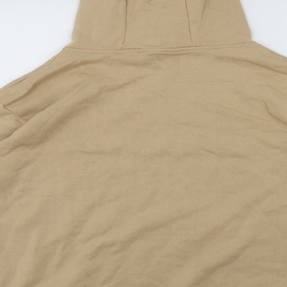 Primark Womens Beige  Cotton Pullover Hoodie Size S  Drawstring