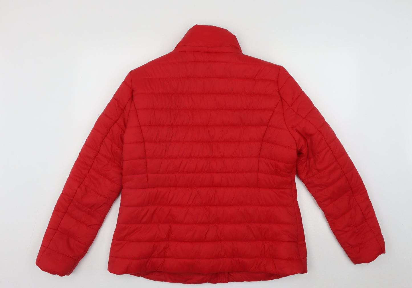 F&F Womens Red   Puffer Jacket Coat Size 16  Zip