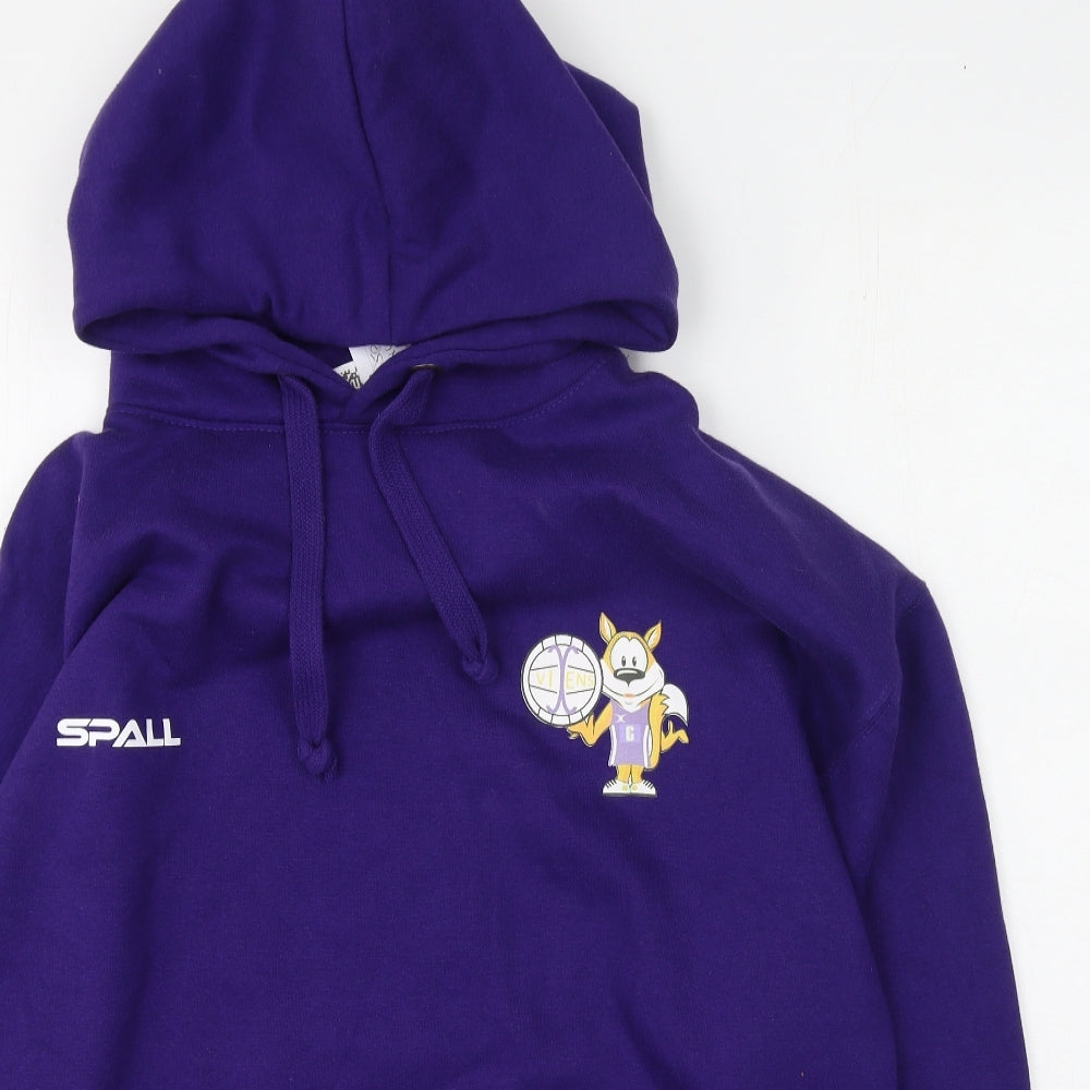 Cottonridge Womens Purple  Cotton Pullover Hoodie Size 2XL