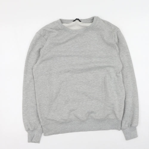 Peacocks Mens Grey  Polyester Pullover Sweatshirt Size S