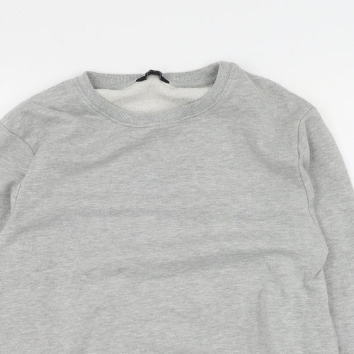 Peacocks Mens Grey  Polyester Pullover Sweatshirt Size S