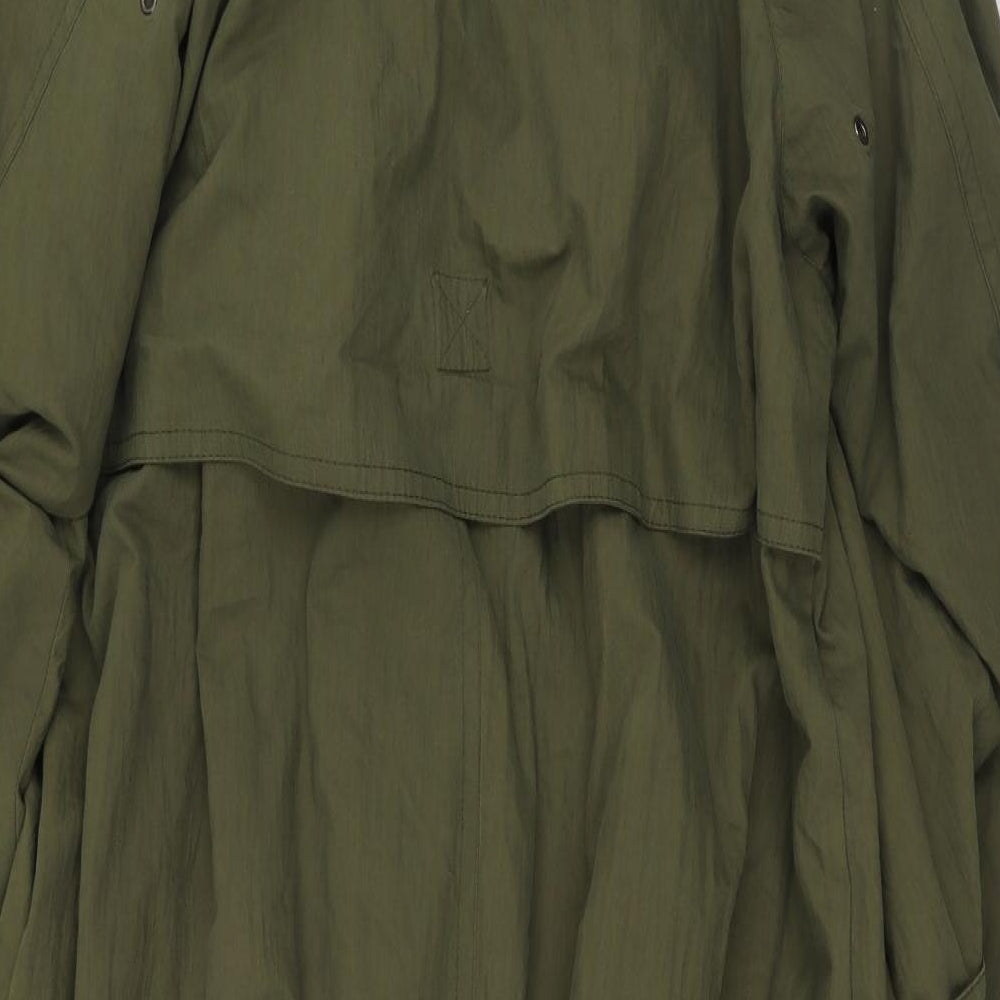 HMC Womens Green   Trench Coat Coat Size L