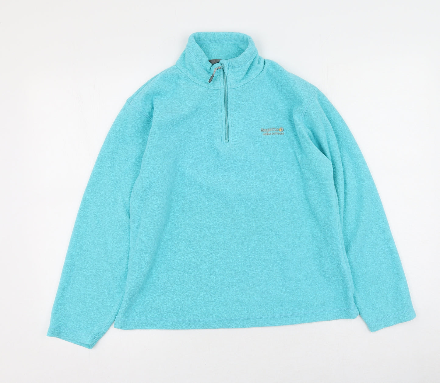 Regatta Womens Blue High Neck  Polyester Pullover Jumper Size 10