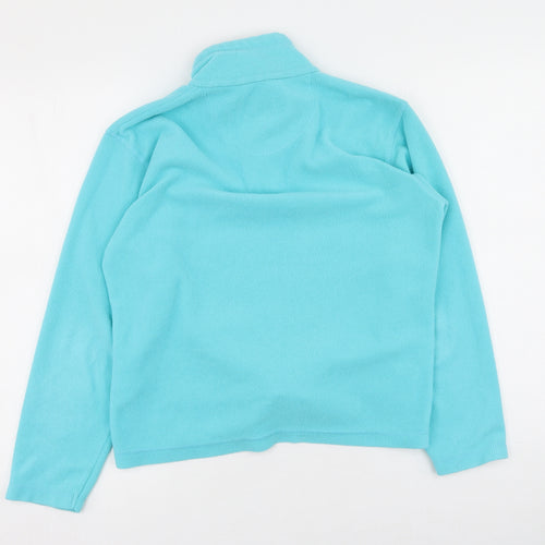 Regatta Womens Blue High Neck  Polyester Pullover Jumper Size 10