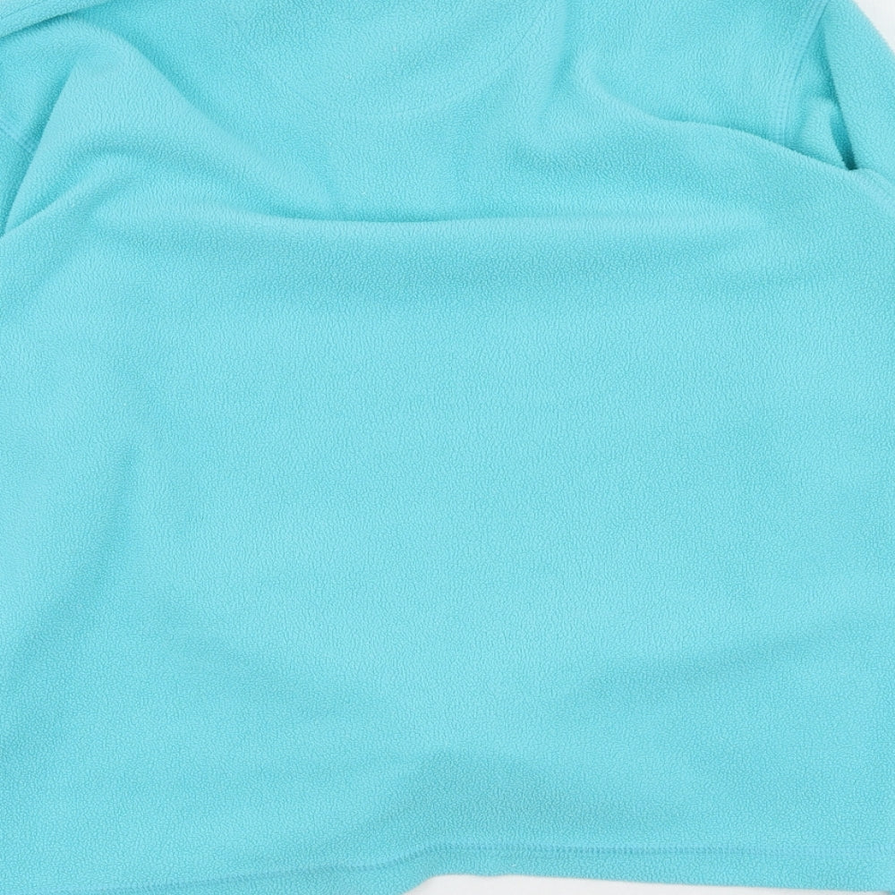 Regatta Womens Blue High Neck  Polyester Pullover Jumper Size 10