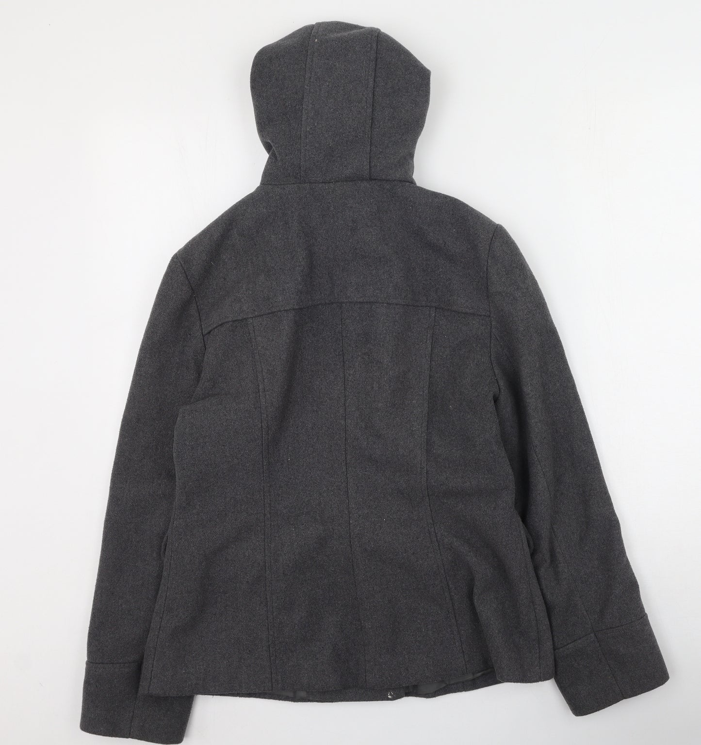 New Look Womens Grey   Trench Coat Coat Size 14