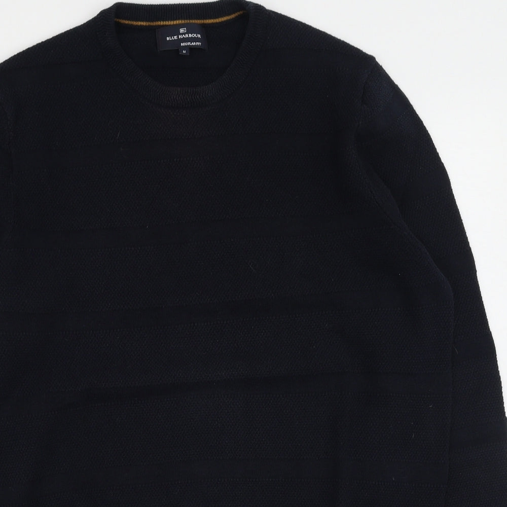Blue Harbour Mens Blue  Polyamide Pullover Sweatshirt Size M