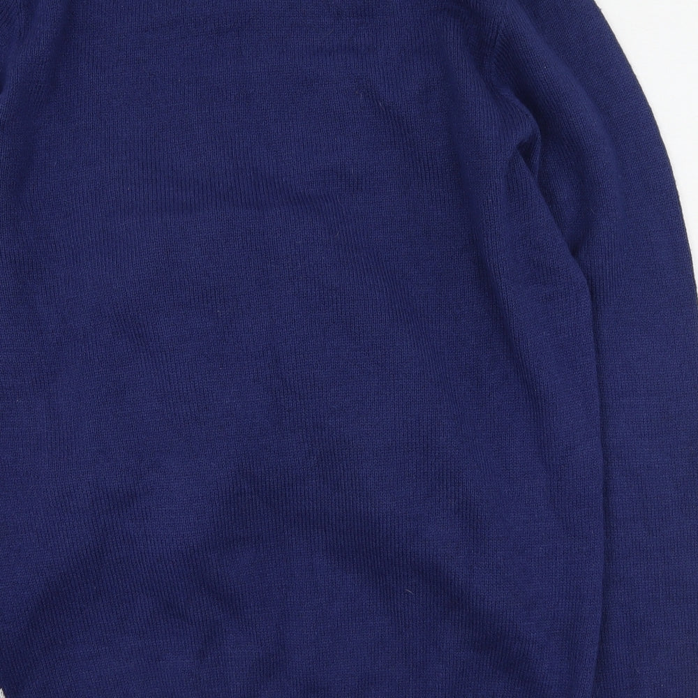 Christmas Workshop Mens Blue Round Neck  Polyester Pullover Jumper Size XL   - Christmas Jumper