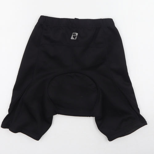 Muddy Fox Mens Black  Polyester Sweat Shorts Size S L6 in Regular