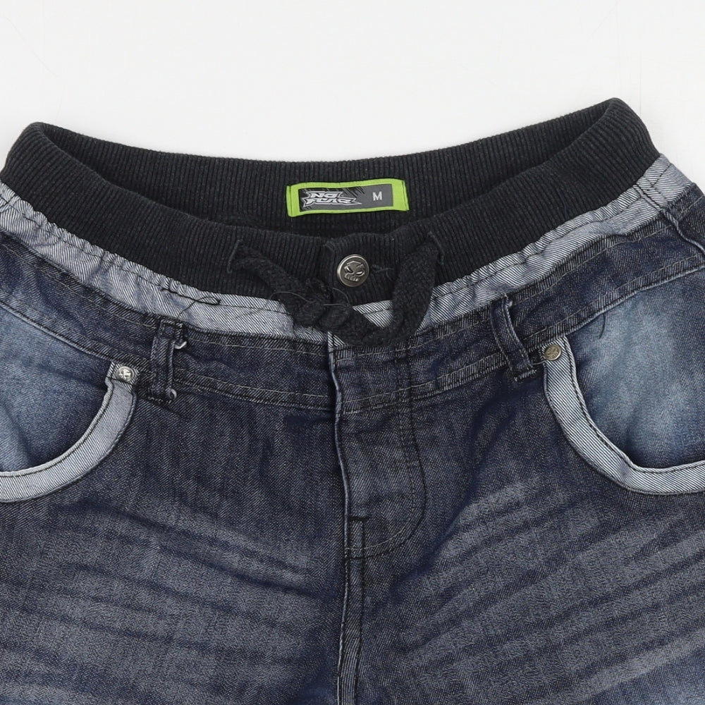 No Sweat Mens Blue  Cotton Cargo Shorts Size M L10 in Regular