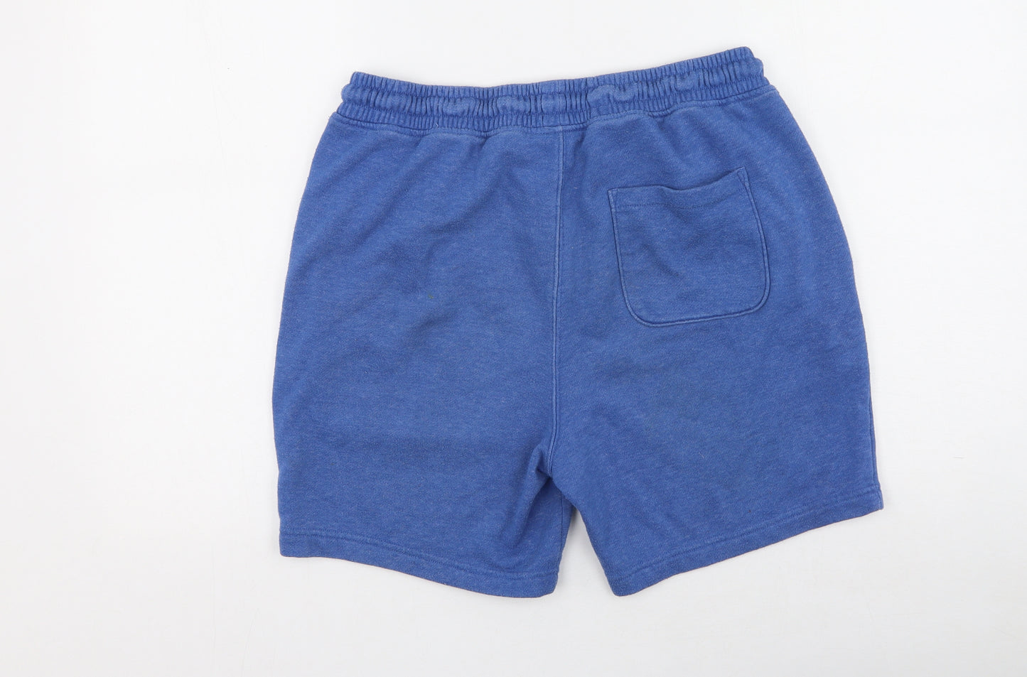 ACW85 Mens Blue  Polyester Sweat Shorts Size M L6 in Regular