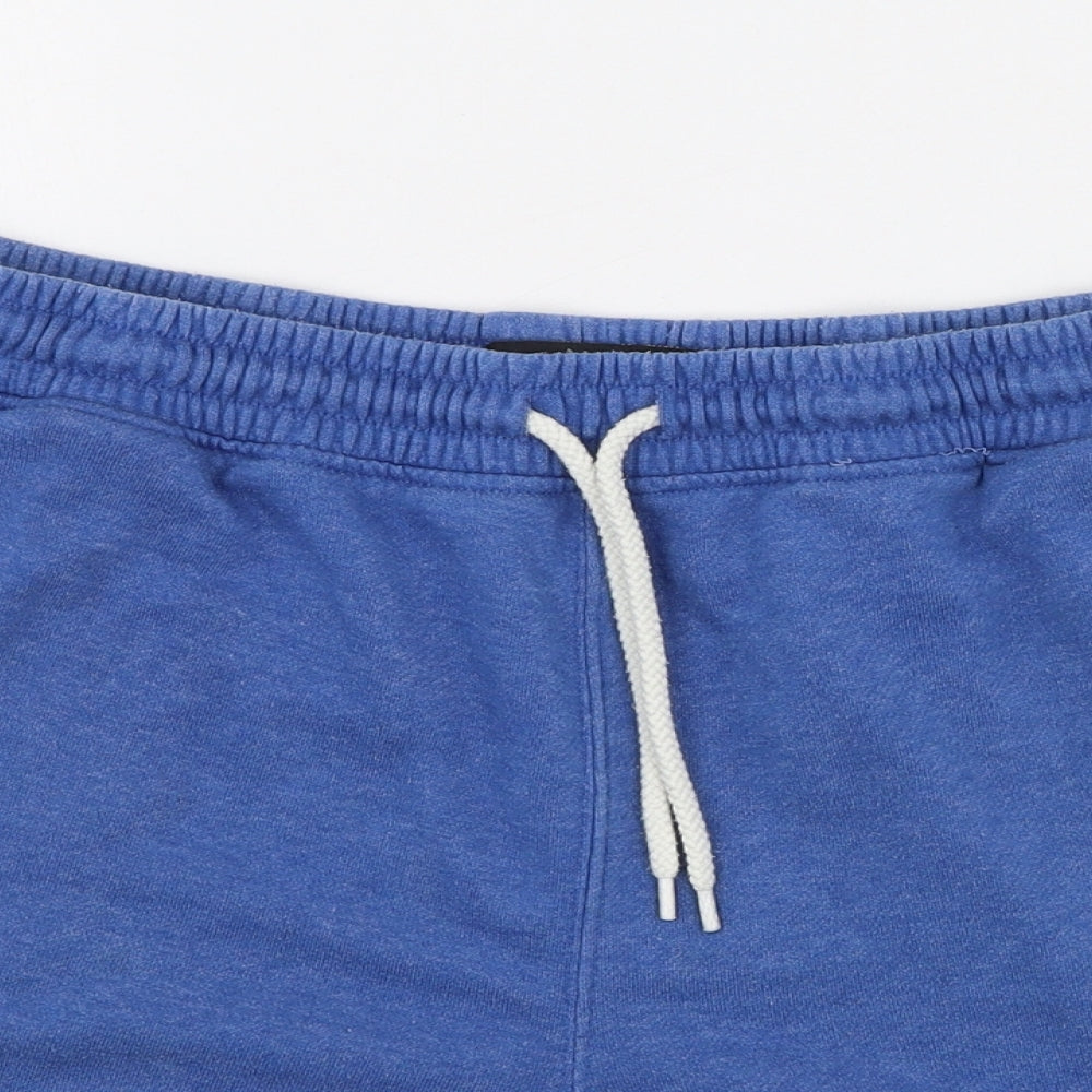 ACW85 Mens Blue  Polyester Sweat Shorts Size M L6 in Regular