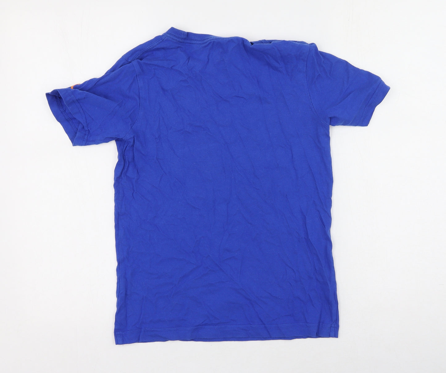 Air Jordan  Boys Blue  Cotton Basic Casual Size 10-11 Years Round Neck