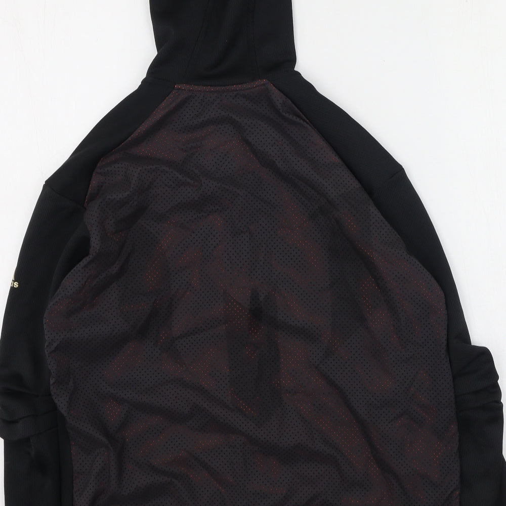 adidas Boys Black   Basic Jacket Jacket Size 13-14 Years