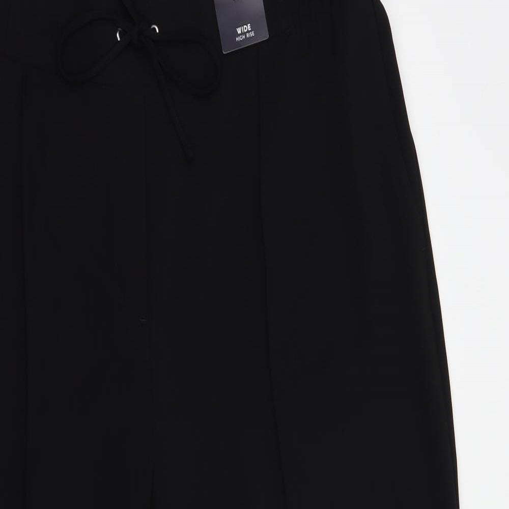 Marks and Spencer Womens Black  Polyester Dress Pants Trousers Size 20 L31 in Regular Drawstring