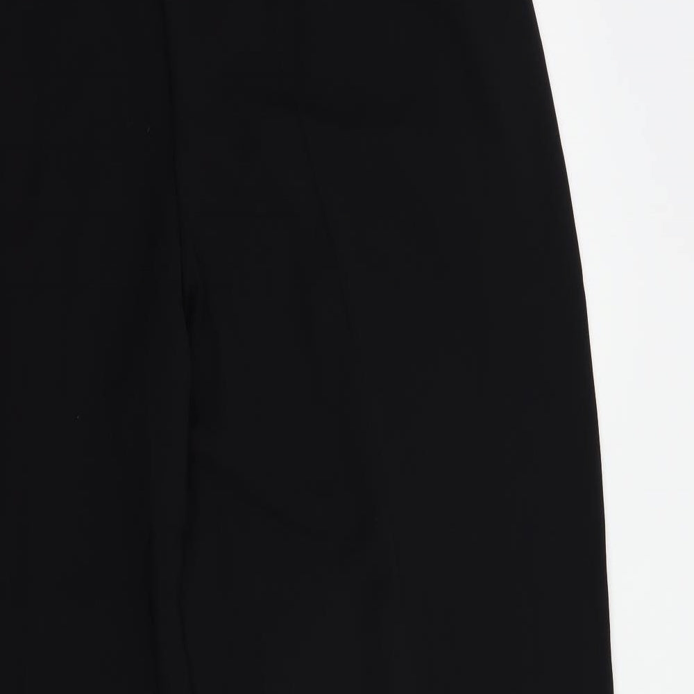 Marks and Spencer Womens Black  Polyester Dress Pants Trousers Size 20 L31 in Regular Drawstring