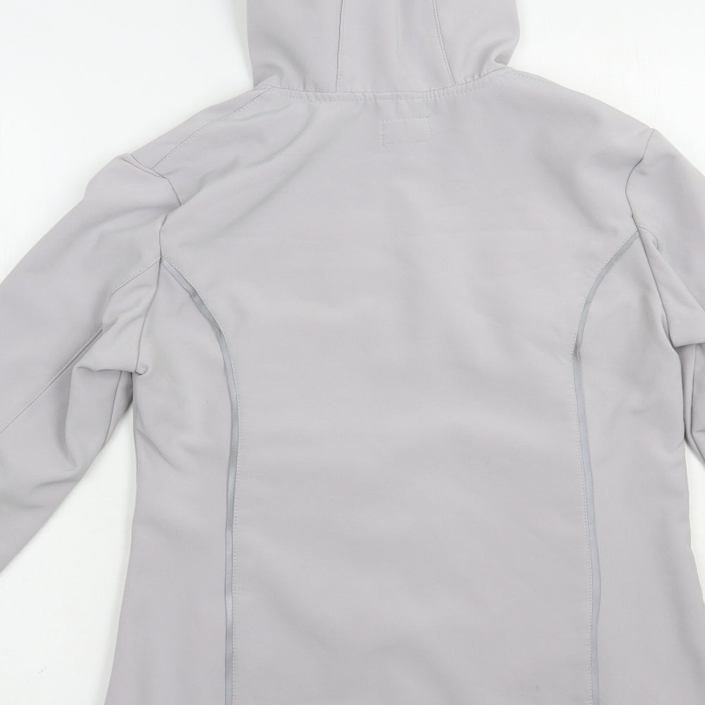 Primark Womens Grey  Polyester Full Zip Hoodie Size 10  Zip