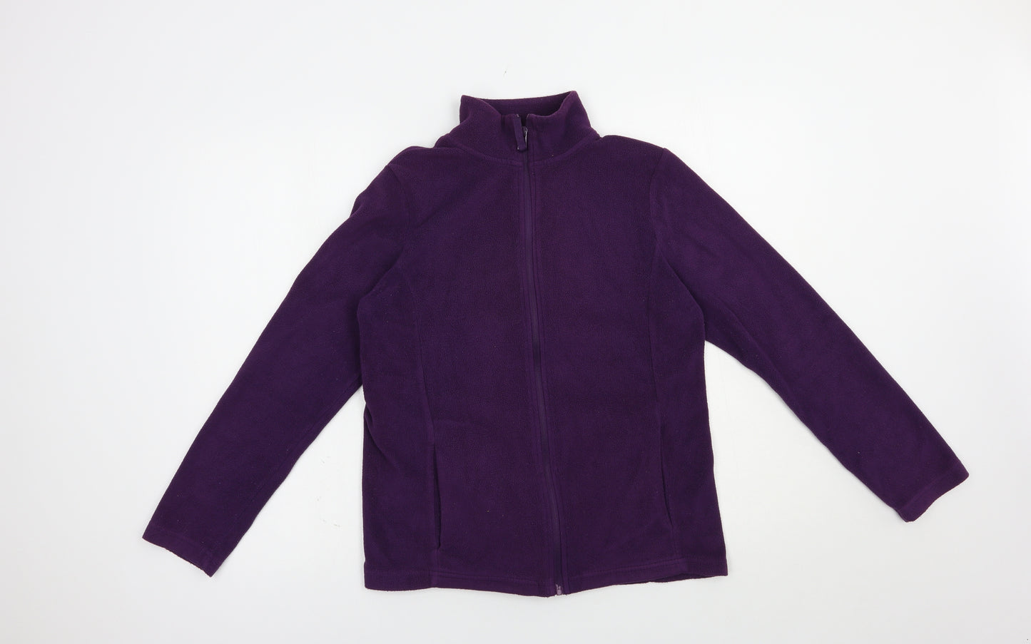 Dunnes Stores Womens Purple  Polyester Full Zip Sweatshirt Size S  Zip