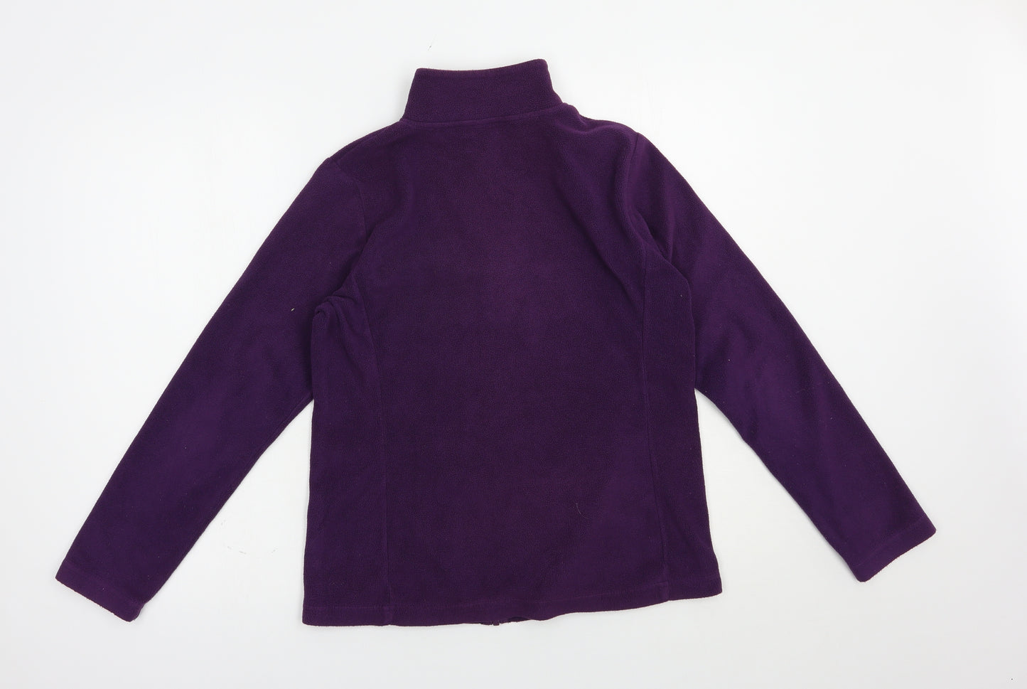 Dunnes Stores Womens Purple  Polyester Full Zip Sweatshirt Size S  Zip
