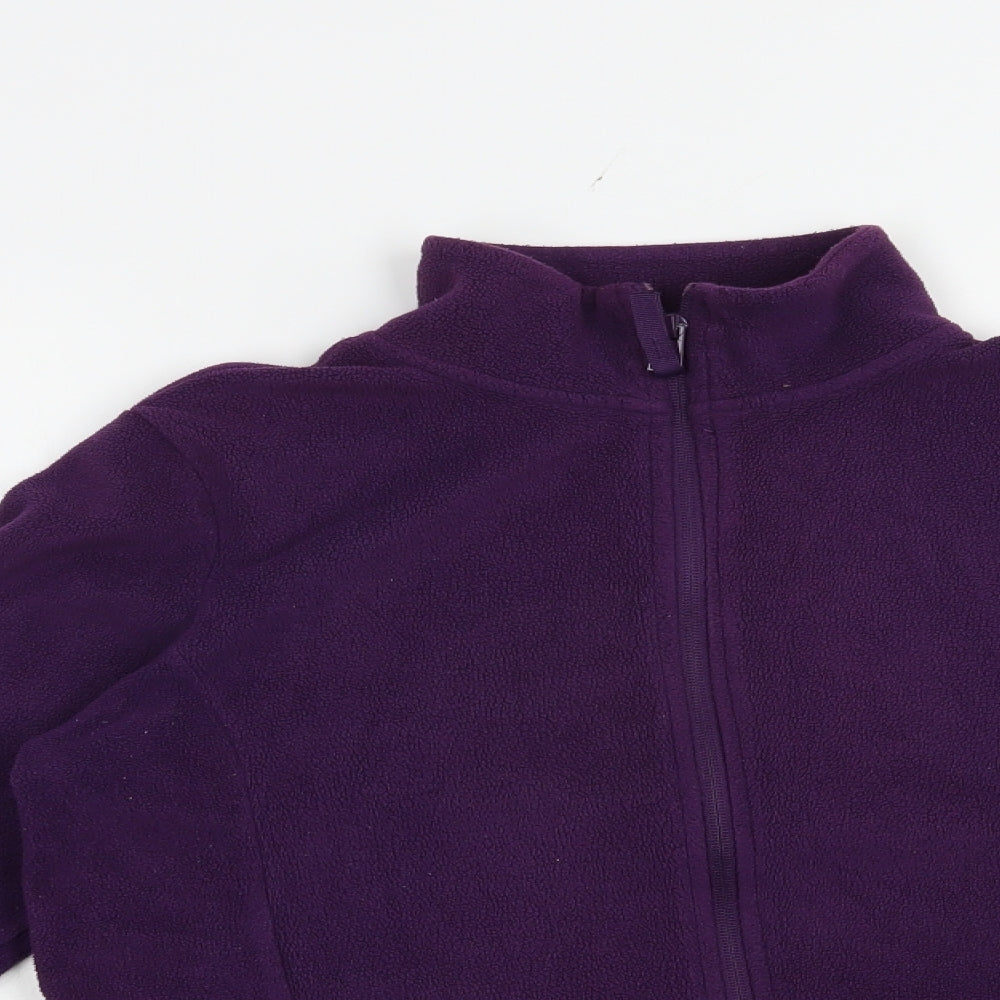 Dunnes Stores Womens Purple  Polyester Full Zip Sweatshirt Size S  Zip
