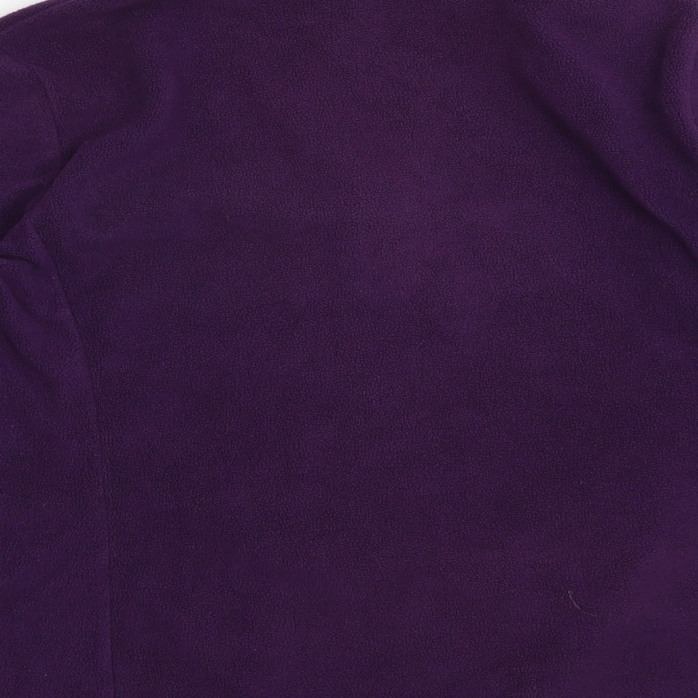 Dunnes Stores Womens Purple  Polyester Full Zip Sweatshirt Size S  Zip