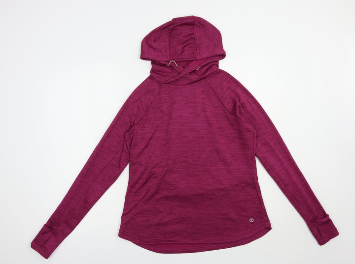 Dunnes Stores Womens Purple Polyester Pullover Hoodie Size S Pullover