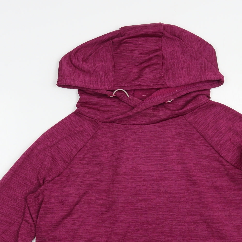 Dunnes Stores Womens Purple  Polyester Pullover Hoodie Size S  Pullover
