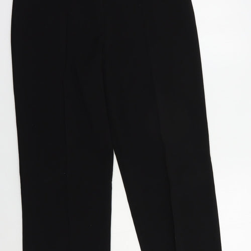 EWM Womens Black  Polyester Dress Pants Trousers Size 12 L28 in Regular