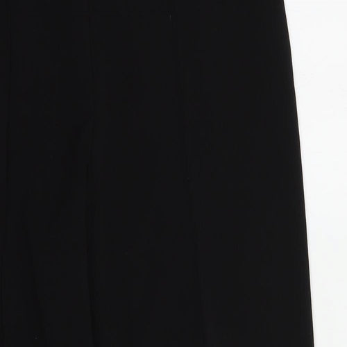 EWM Womens Black  Polyester Dress Pants Trousers Size 12 L28 in Regular