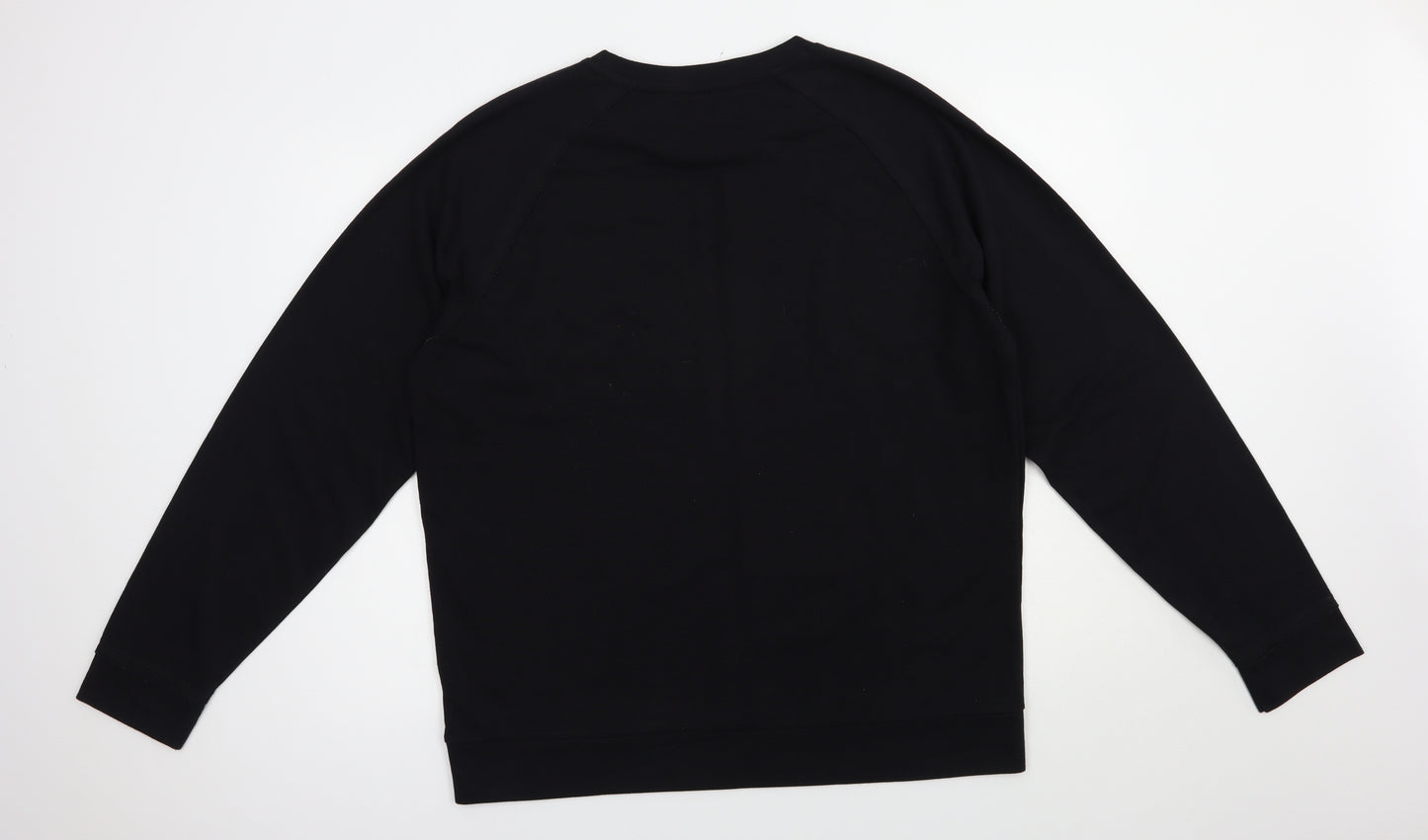 Label Lab Mens Black  Cotton Pullover Sweatshirt Size XL
