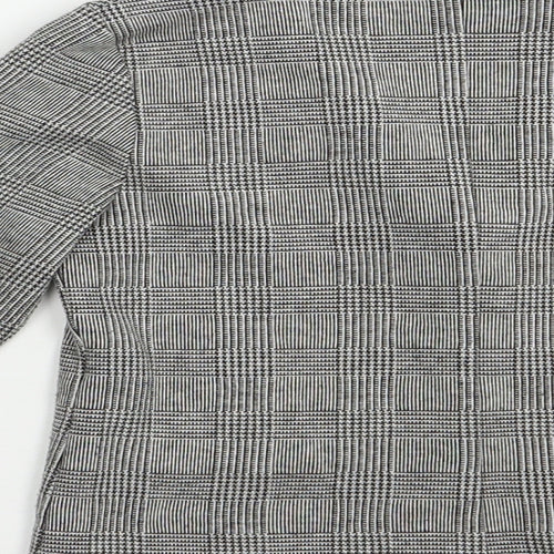 NEXT Boys Grey Plaid  Jacket Blazer Size 7 Years  Button