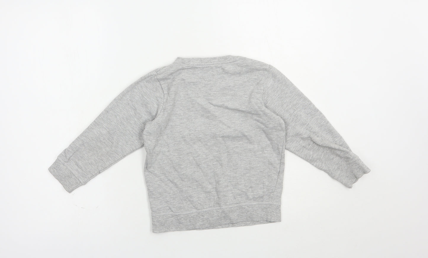 Matalan Boys Grey  Cotton Pullover Sweatshirt Size 7 Years  Pullover - Christmas