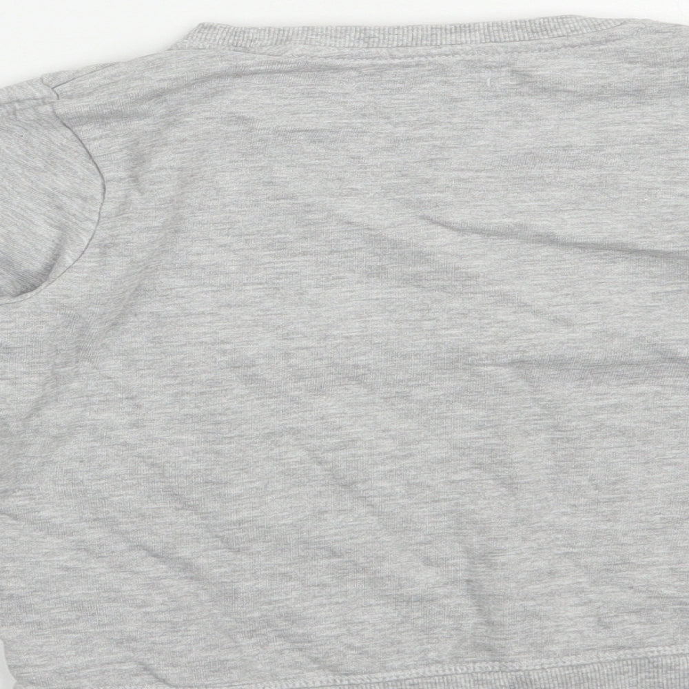 Matalan Boys Grey  Cotton Pullover Sweatshirt Size 7 Years  Pullover - Christmas