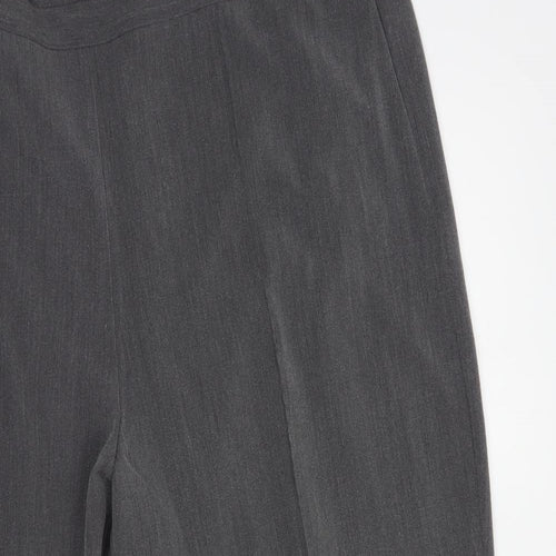 Sarah Hamilton Womens Grey  Polyester Dress Pants Trousers Size 22 L26 in Regular