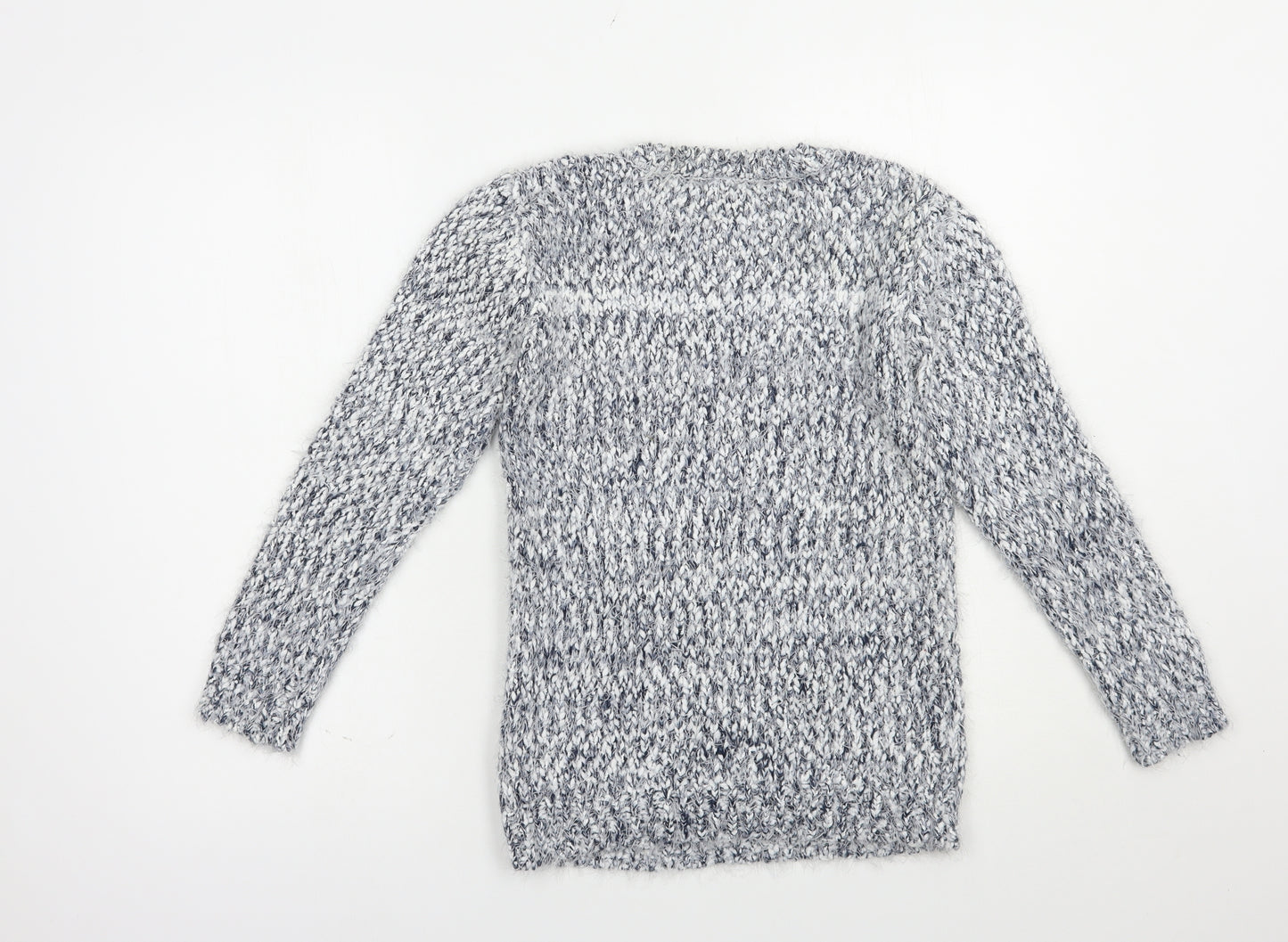 TU Girls Grey Crew Neck  Polyester Pullover Jumper Size 11 Years  Pullover - Snowman