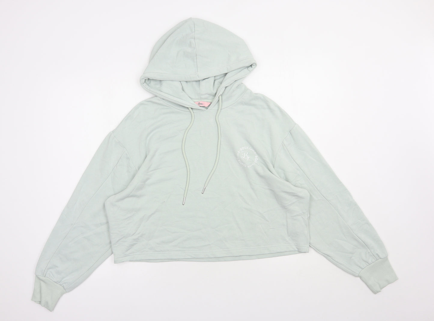 Boux Avenue Womens Green  Viscose Pullover Hoodie Size 12  Pullover
