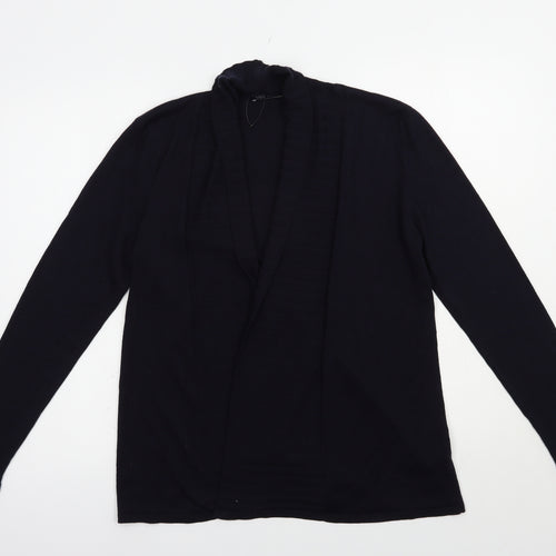Marks and Spencer Womens Blue V-Neck  Viscose Cardigan Jumper Size M