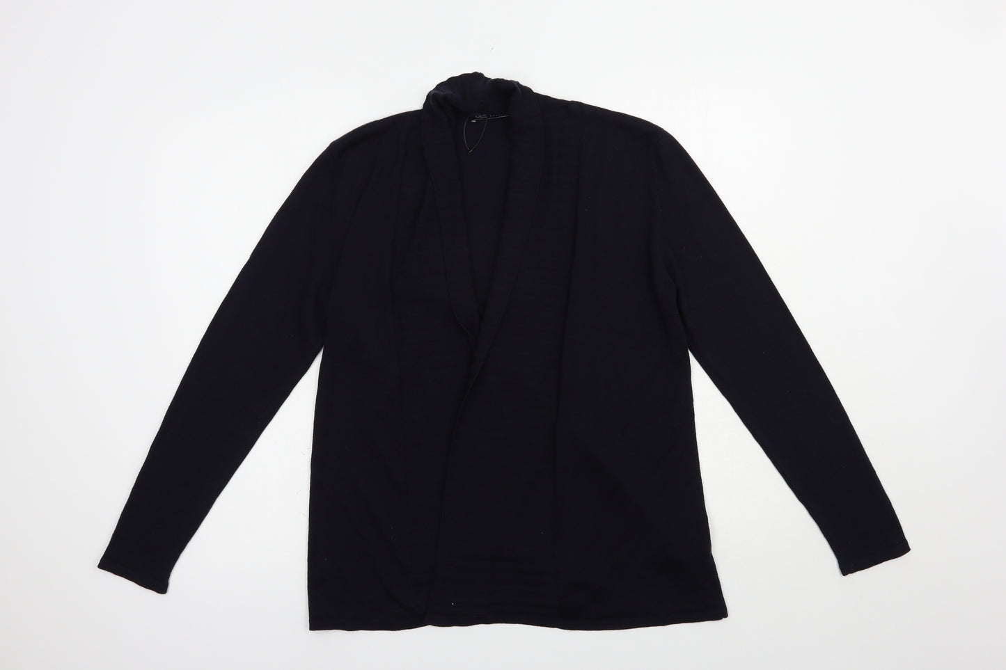 Marks and Spencer Womens Blue V-Neck  Viscose Cardigan Jumper Size M