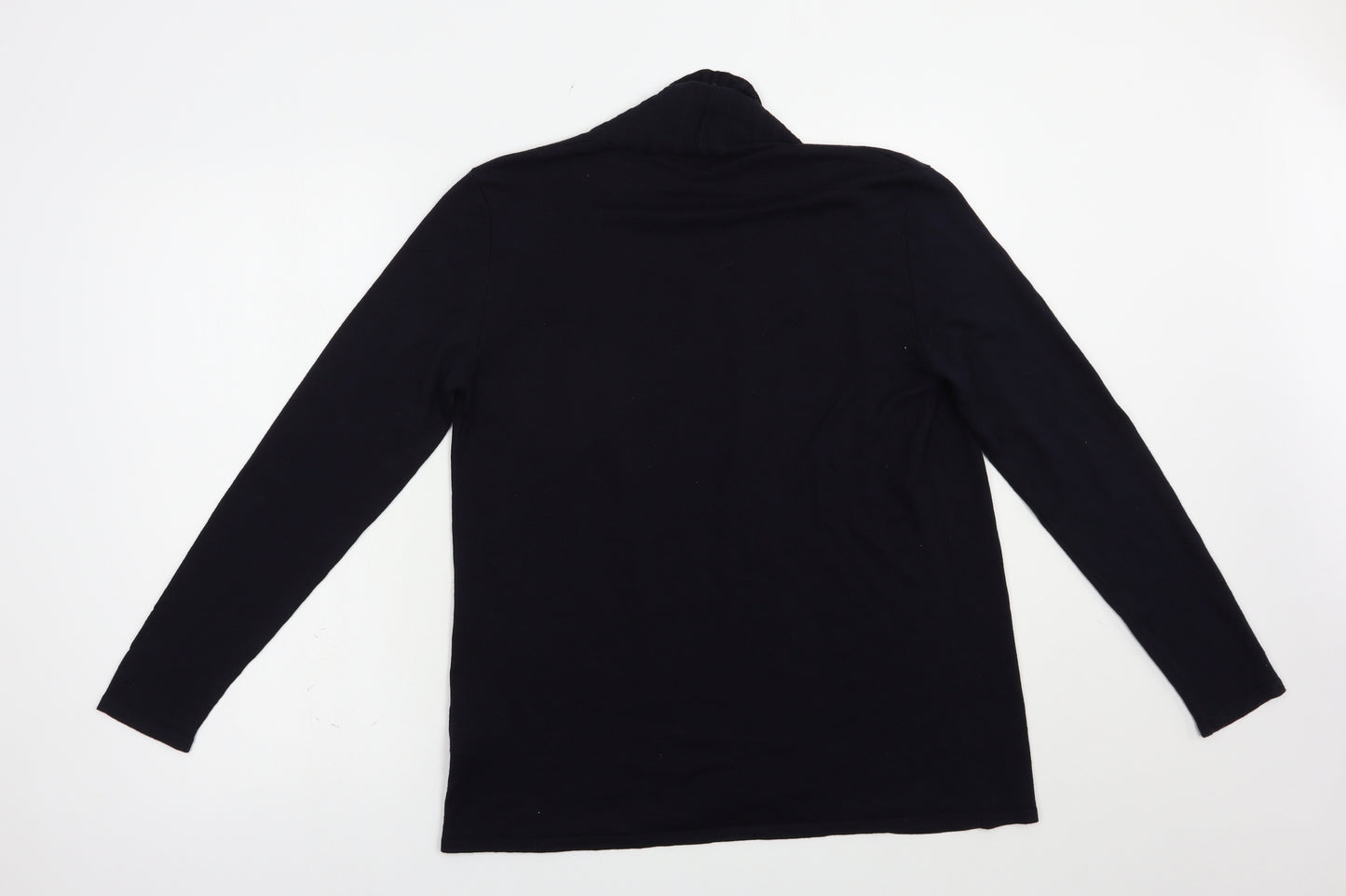 Marks and Spencer Womens Blue V-Neck  Viscose Cardigan Jumper Size M