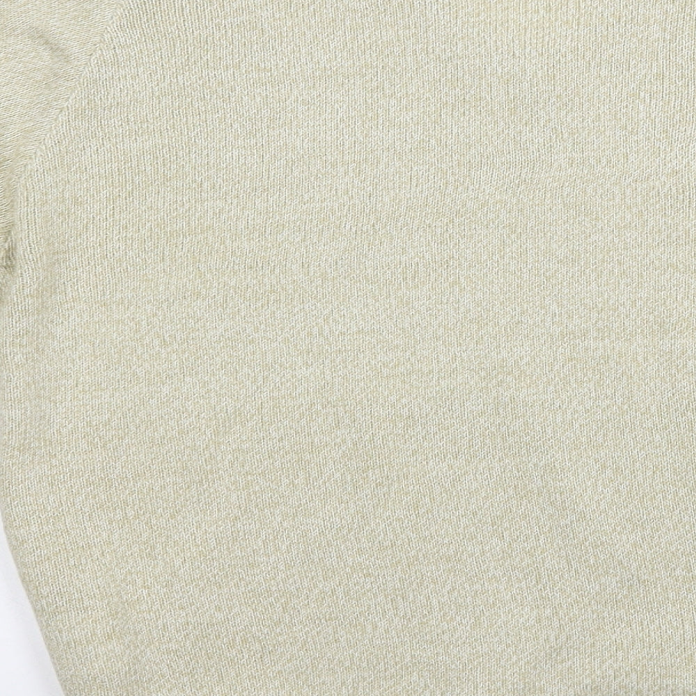Premier Man Mens Beige V-Neck  Acrylic Pullover Jumper Size M