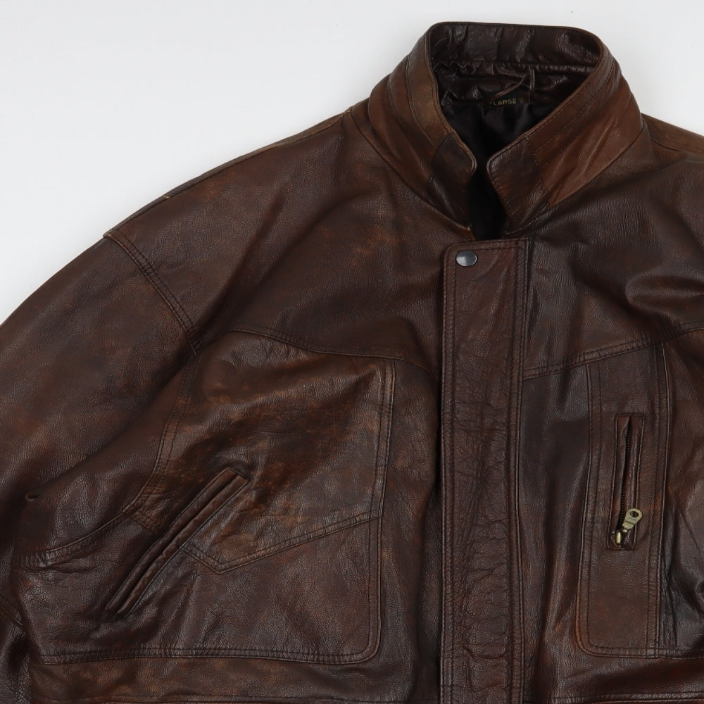 Classic Mens Brown   Jacket  Size XL  Zip