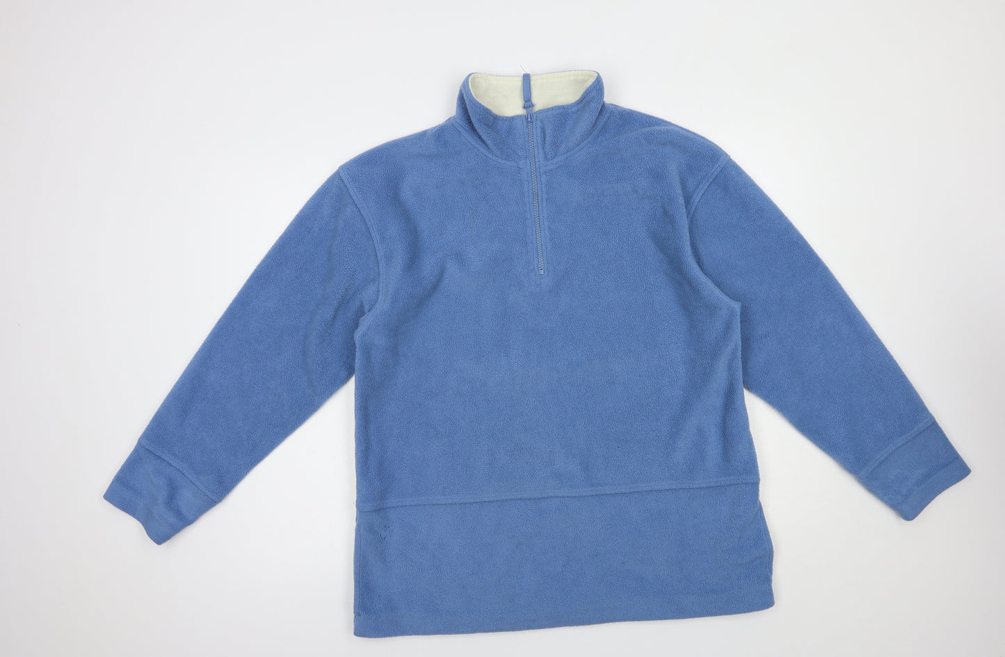 Active Mens Blue  Polyester Pullover Sweatshirt Size L