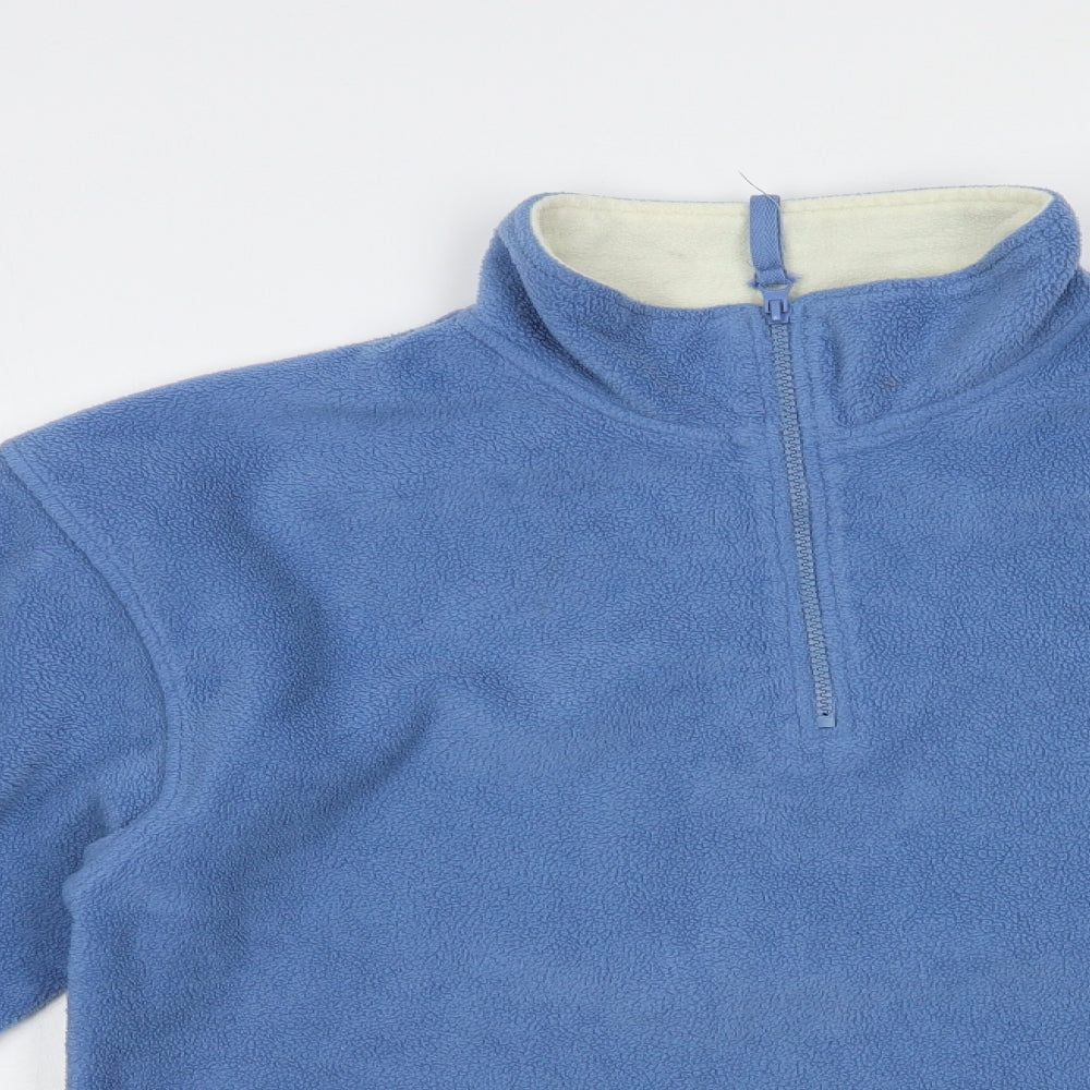 Active Mens Blue  Polyester Pullover Sweatshirt Size L