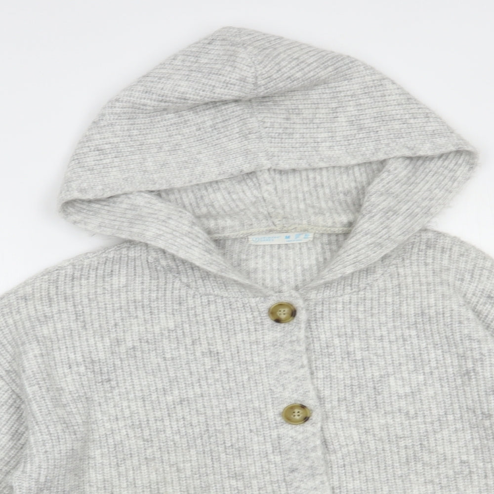 Primark Womens Grey Round Neck  Polyester Cardigan Jumper Size 12
