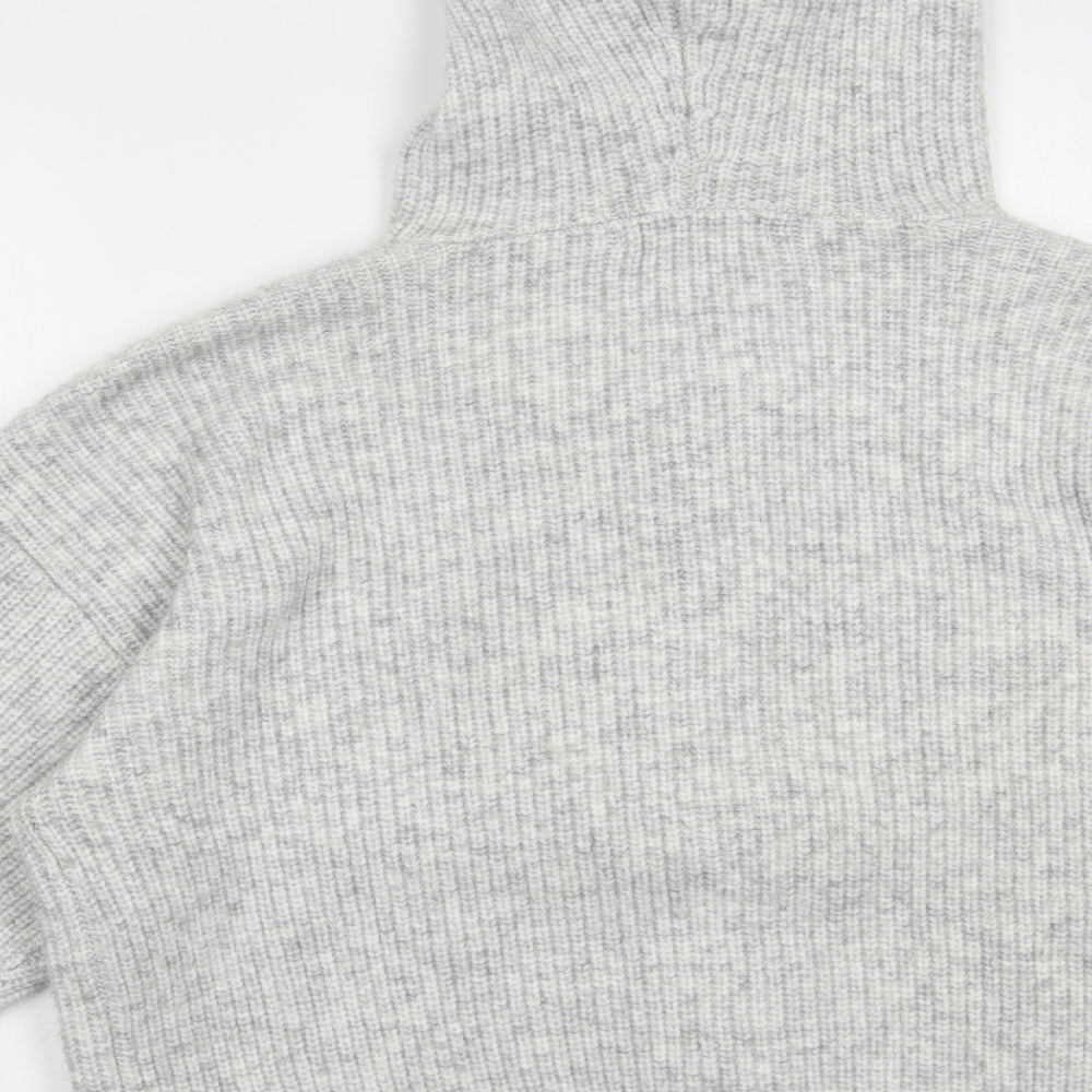 Primark Womens Grey Round Neck  Polyester Cardigan Jumper Size 12