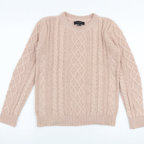 Atmosphere Womens Pink Round Neck  Polyester Pullover Jumper Size 8
