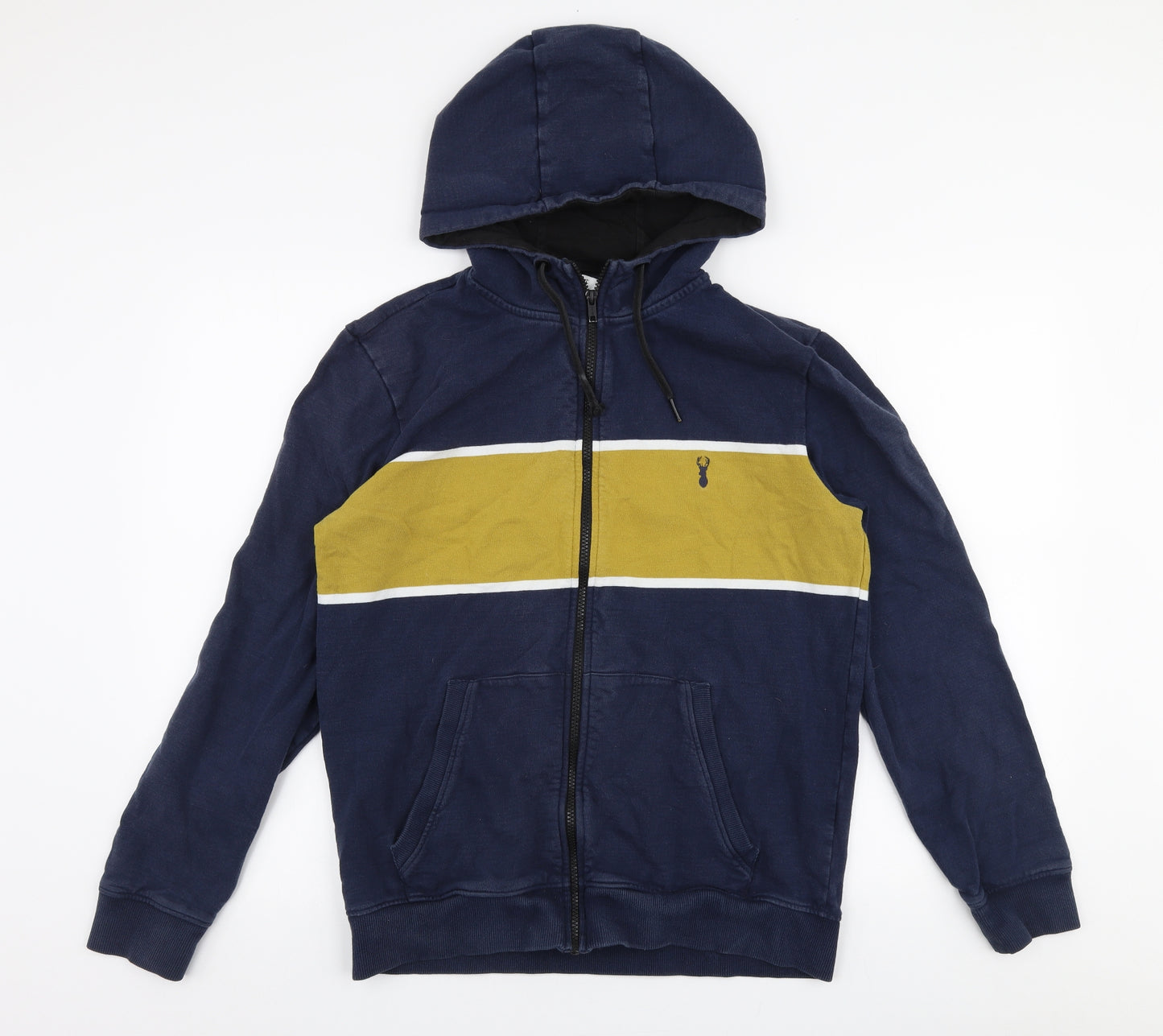 NEXT Mens Blue  Cotton Full Zip Hoodie Size M